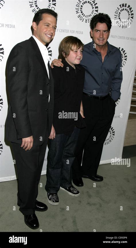 Jon Cryer Angus T Jones And Charlie Sheen Two And A Half Men 100th