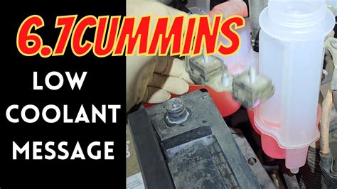 6 7 Cummins How To Replace Coolant Bottle YouTube