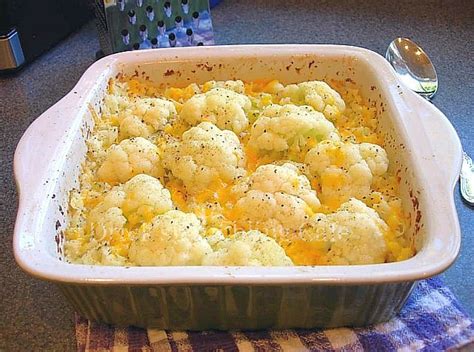 Easy Cauliflower Au Gratin Casserole ~ Dricks Rambling Cafe