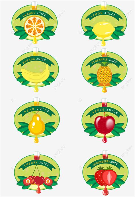 Fruit Hand Painted Labels, Fruit, Fruits And Vegetables, Decorative Pattern PNG and Vector with ...