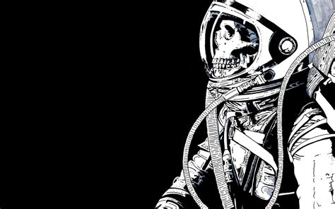 Artwork Skeleton Skull Astronaut Hd Wallpaper Rare Gallery