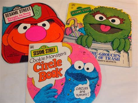 Awesome Vintage Lot Of Three Sesame Street Golden Shape Books Etsy Sesame Street Shape