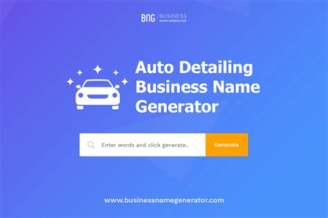 Car Detailing Business Name Ideas