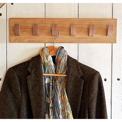 Solid Oak 6 Hook Coat Rack