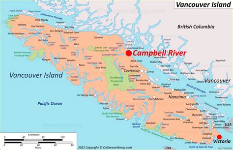 Campbell River Map British Columbia Canada Detailed Maps Of