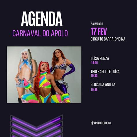 Apolo on Twitter Resumo da Anitta Luísa Pabllo Vittar no Carnaval