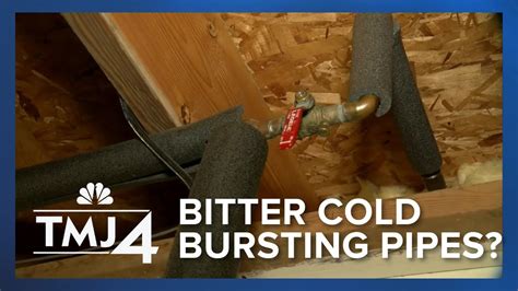 Deep Freeze Poses The Risk Of Water Pipes Bursting Youtube