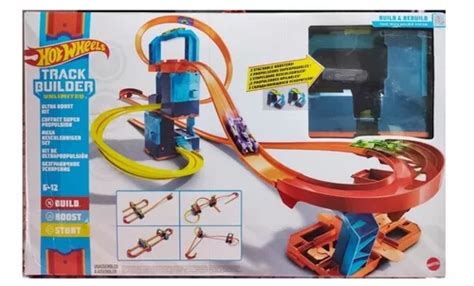 Set Pista Hot Wheels Track Builder Kit Ultra Propulsion Envío gratis
