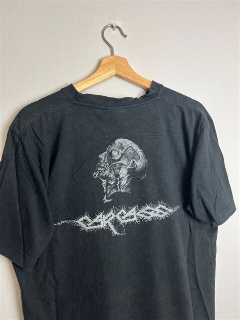 Rare Vintage 90s Carcass Necroticism Death Metal Band Tshirt Ebay