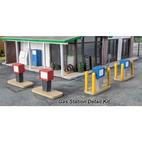 Walthers Cornerstone 933 3545 HO Scale Gas Station Detail Kit