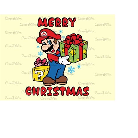 Merry Christmas Mario Pngsuper Mario Png Super Mario Bros Inspire
