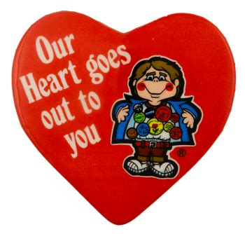 Our Heart Goes Out to You Button Flasher | Busy Beaver Button Museum