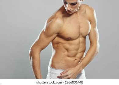 Naked Body Athletic Male Athlete Straining Stock Photo Shutterstock
