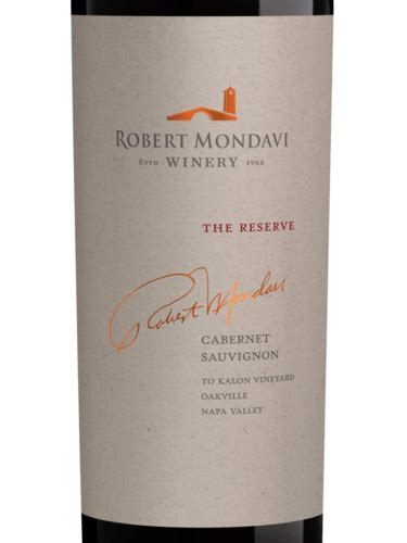 Robert Mondavi Winery To Kalon Vineyard Reserve Cabernet Sauvignon