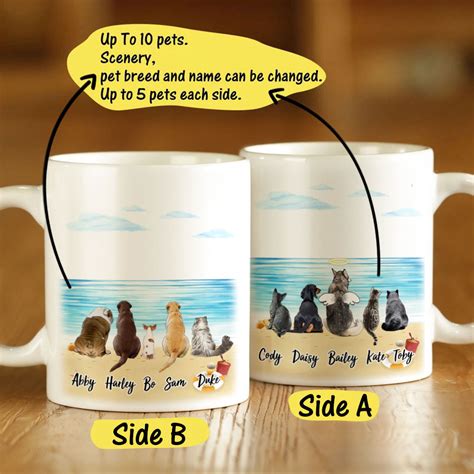 Personalized Pets Coffee Mug Up To 10 Pets Printing On Mugs Myphotomugs