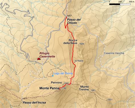 Monte Penna Dal Passo Del Chiodo L Appenninista