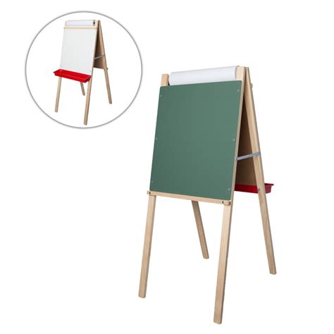 Childs Deluxe Double Easel Green Chalkboarddry Erase Board 44 T X