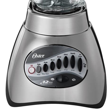 Oster 6811 6 Cup Glass Jar 12 Speed Blender Brushed Nickel Oster