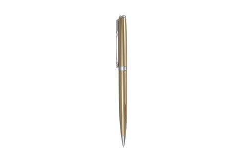 Golden Ballpoint Pen Isolated On A Transparent Background Png