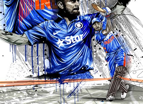 Virat Kohli Illustration | Behance :: Behance