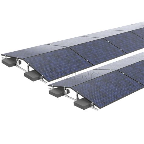 New Solar Flat Roof Ballasted Mounting Frames Flat Roof Solar Mounting