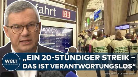 Deutsche Bahn Verantwortungslos Gdl Streikt Weniger Als Jeder