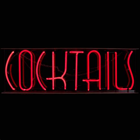 Cocktails Sign Neon