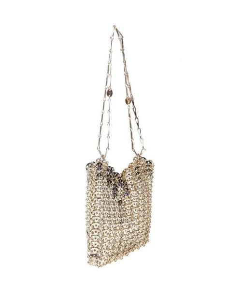 Rabanne Iconic Shoulder Bag In Natural Lyst