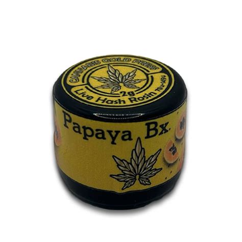 Papaya Bx Live Hash Rosin Grams Cannabis Gold Press My Grams