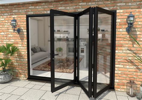 2700mm Black Aluminium Bifold Doors 3 Right At Vivid Doors