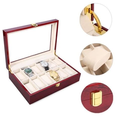 Pr Sentoir Coffret Bo Te Rangement Organisateur Bois Pr Montre