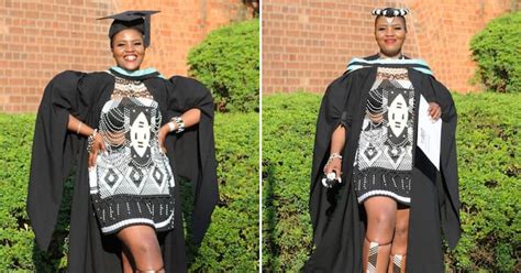 Kzn Stunner Proudly Flaunts Traditional Zulu Attire At Graduation From