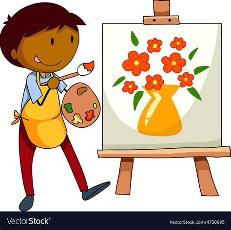 Painting vector image on VectorStock | Miniaturas, Arte, Peliculas