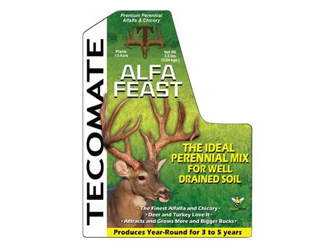 Tecomate Alfa Feast Trophy Mix Perennial Food Plot Seed 35 Lb