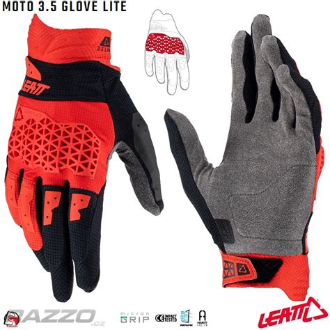 Rukavice Leatt Moto Lite Glove Red Rukavice Razzo