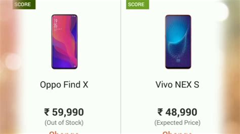 OPPO Find X Vs Vivo NEX S YouTube