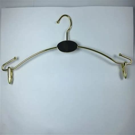 Gold Metal Lingerie Hanger Bra Hanger Underwear Hanger With 2 Clips
