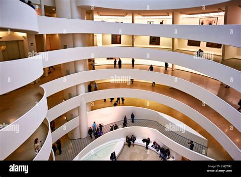 New York Manhattan United States Solomon R Guggenheim Museum Stock