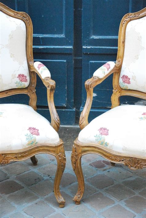 Proantic Paire De Fauteuils Chassis D Poque Louis Xv