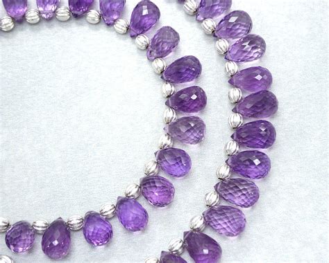 Natural Amethyst Extremely Rare AAA Teardrops Necklace Amethyst