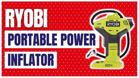 Ryobi Portable Power Inflator For Tires New Digital Gauge Volt