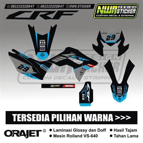 Jual Decal Full Body Crf Decal Honda Crf L Full Body Crf Tema