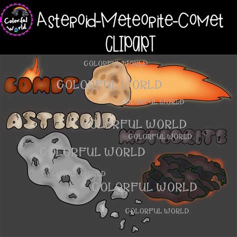 Premium Vector Meteor Comet Meteorite Asteroid Fall Fire Planet