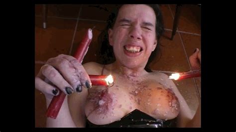 Submissive S BBW Punished With Whipping And Ordered To Punish Herself With Hot Candle Wax