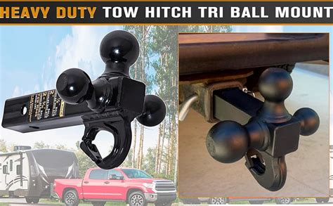 Amazon Trailer Hitch Tri Ball Mount With Hook Tri Ball Hitch Tow