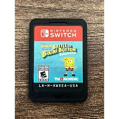 Thẻ game Nintendo Switch SpongeBob SquarePants Battle for Bikini Bottom Rehydrated nd không