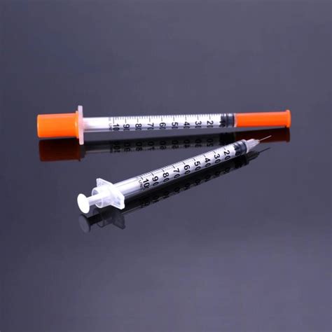 Safety Insulin Syringe with Needle 1ml Syringe Insuline - U-100 U-40 Insulin Syringes 0.5ml 1ml ...