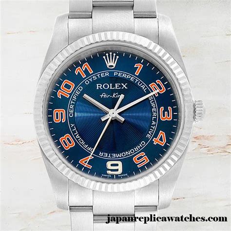 Japan Replicarolex Air King Men S Rolex Calibre Blao Silver