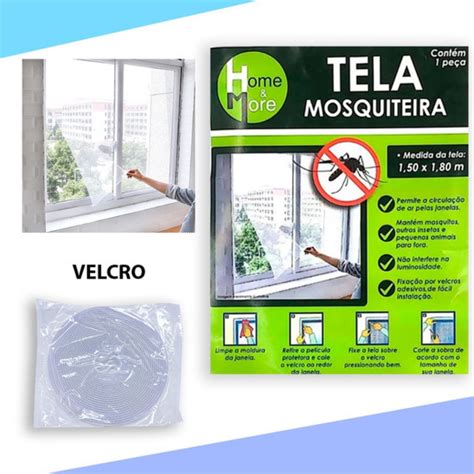 Tela Mosquiteiro Anti Inseto Mosquito Pernelongo Janela Autocolante