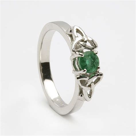 Emerald Celtic Engagement Ring | Engagement Rings | Celtic engagement rings, Celtic emerald ...